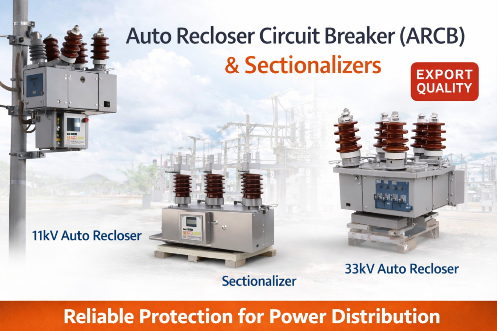 Auto Recloser Circuit Breaker (ARCB) 11kV and 33kV with Sectionalizer for power distribution in Africa