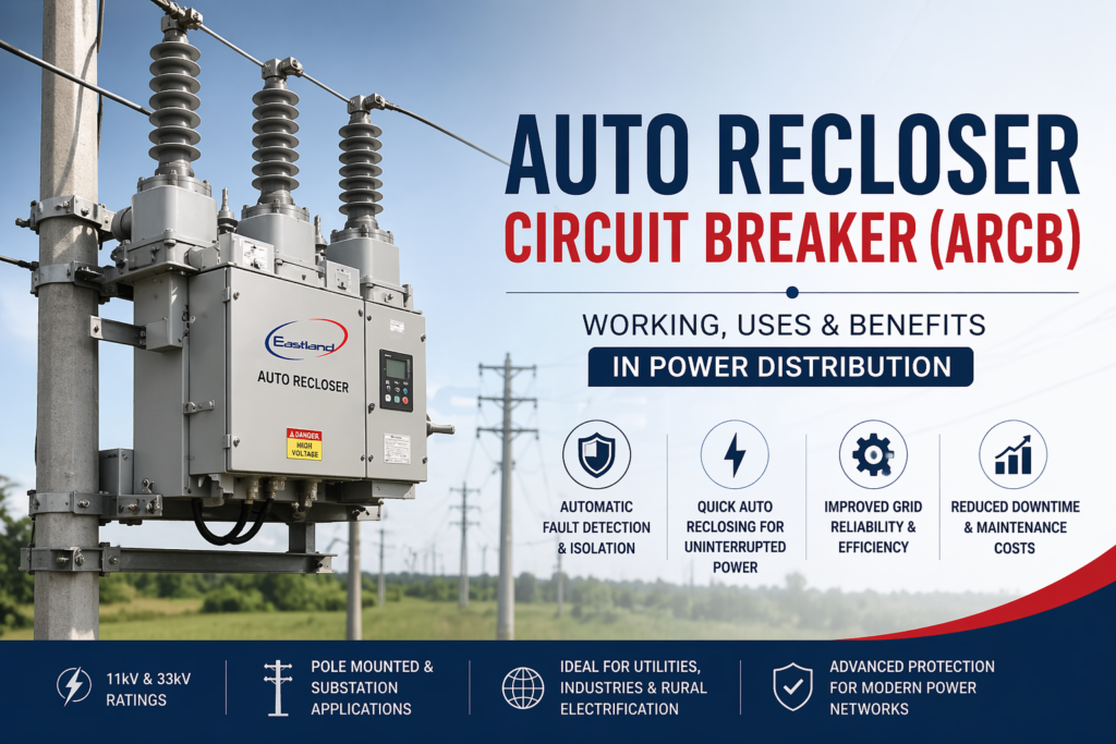 Auto Recloser Circuit Breaker (ARCB) installed on power distribution line for 11kV and 33kV networks