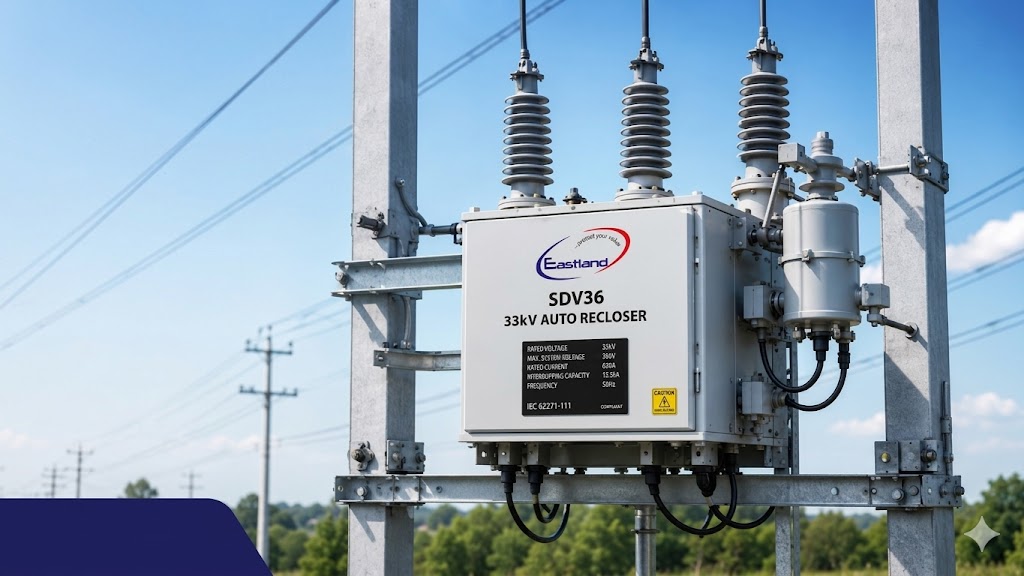 33kV Auto Recloser: Complete Guide to Working, Specifications & Applications in India (2026) Comprehensive guide and technical specifications for the ESPL SDV36 33kV outdoor pole-mounted vacuum auto recloser, manufactured in India.
